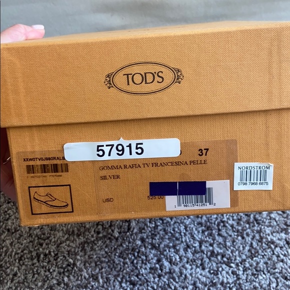 TOD’S Leather Slip On Gomma Rafia Tv Francesina - Picture 7 of 7